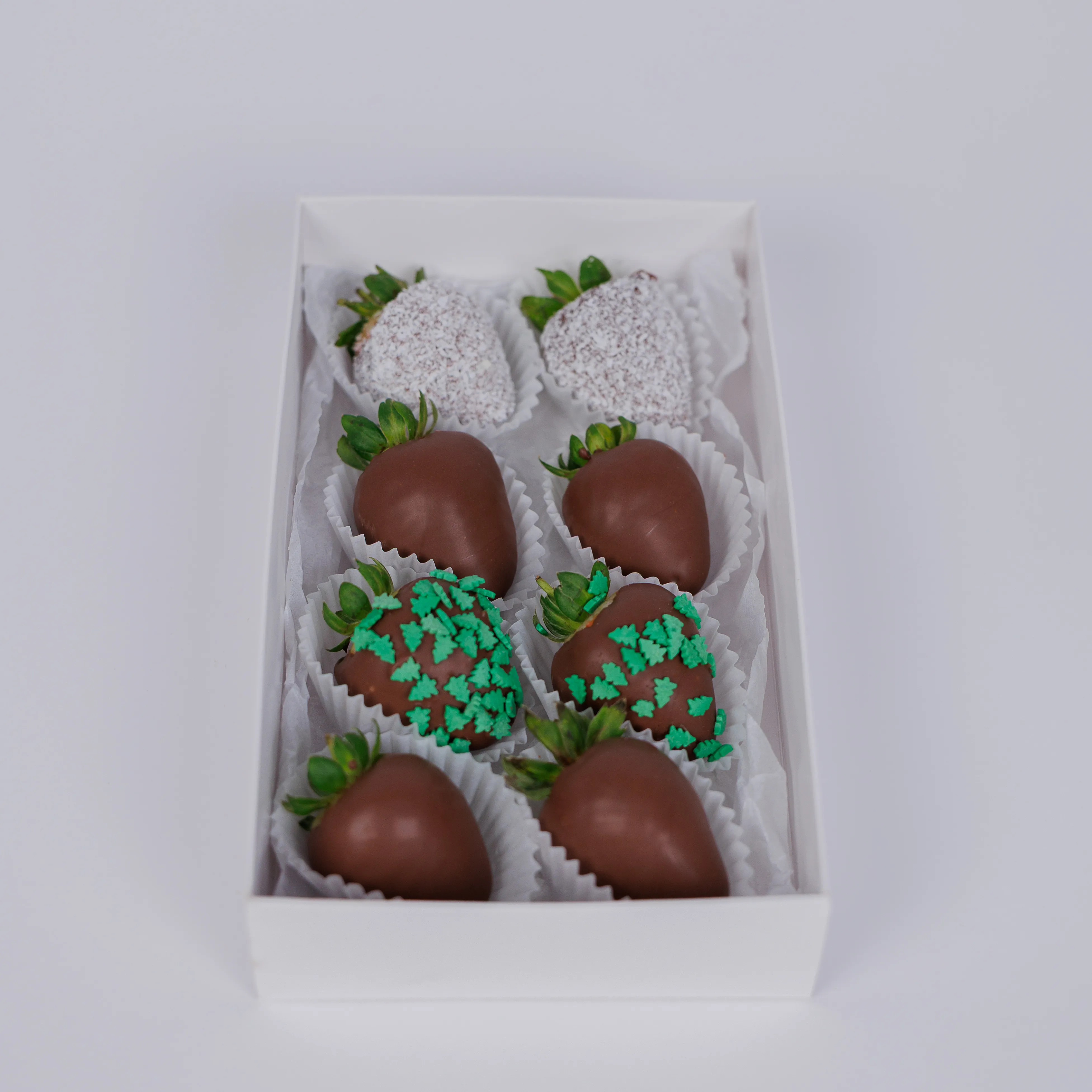 Букет Клубника в шоколаде Ёлки-иголки