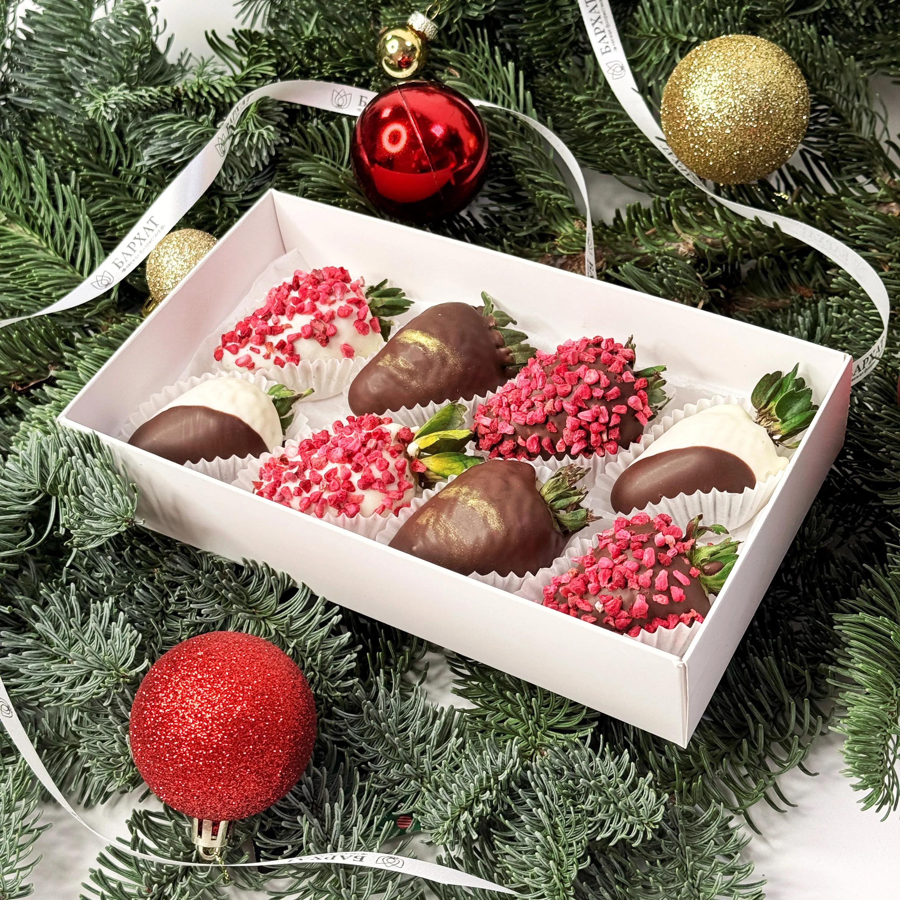 Букет Клубника в шоколаде Ирония малиновой звезды