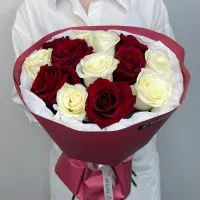 Букет Монобукет из микса роз №2 Букет Монобукет из микса роз №2