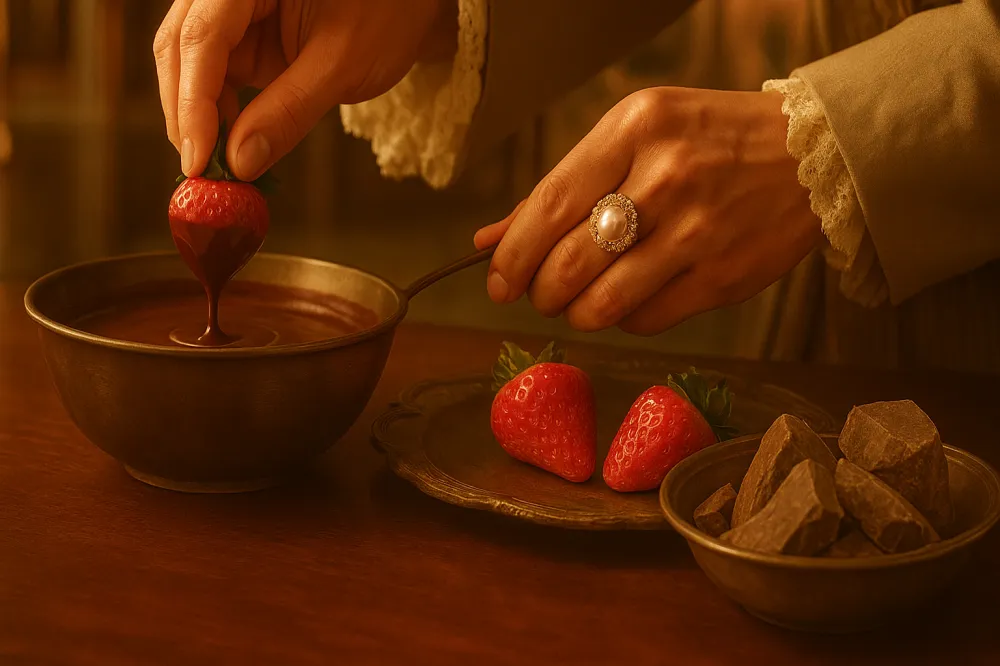 История появления клубники в шоколаде