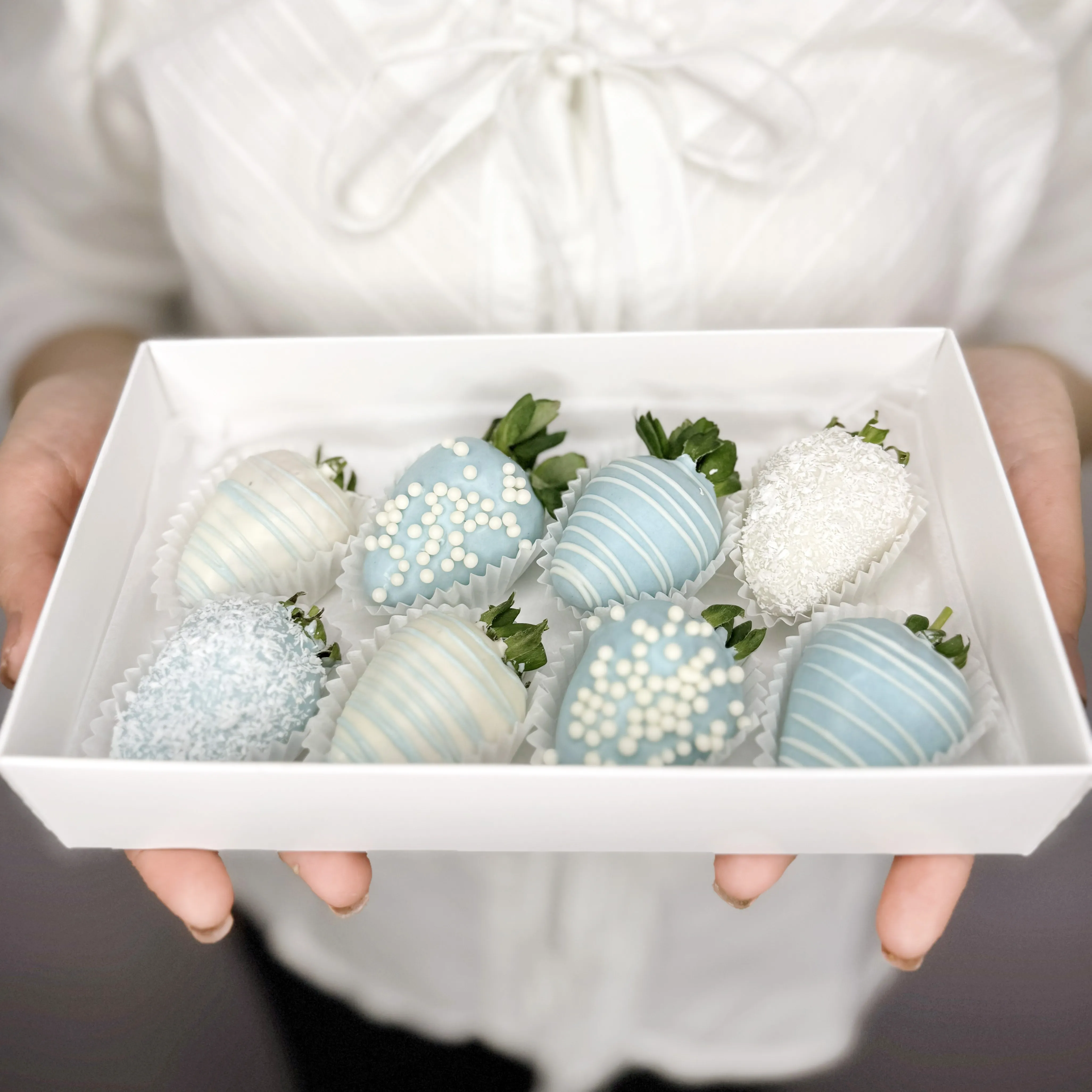 Букет Клубника в шоколаде Снегурочка