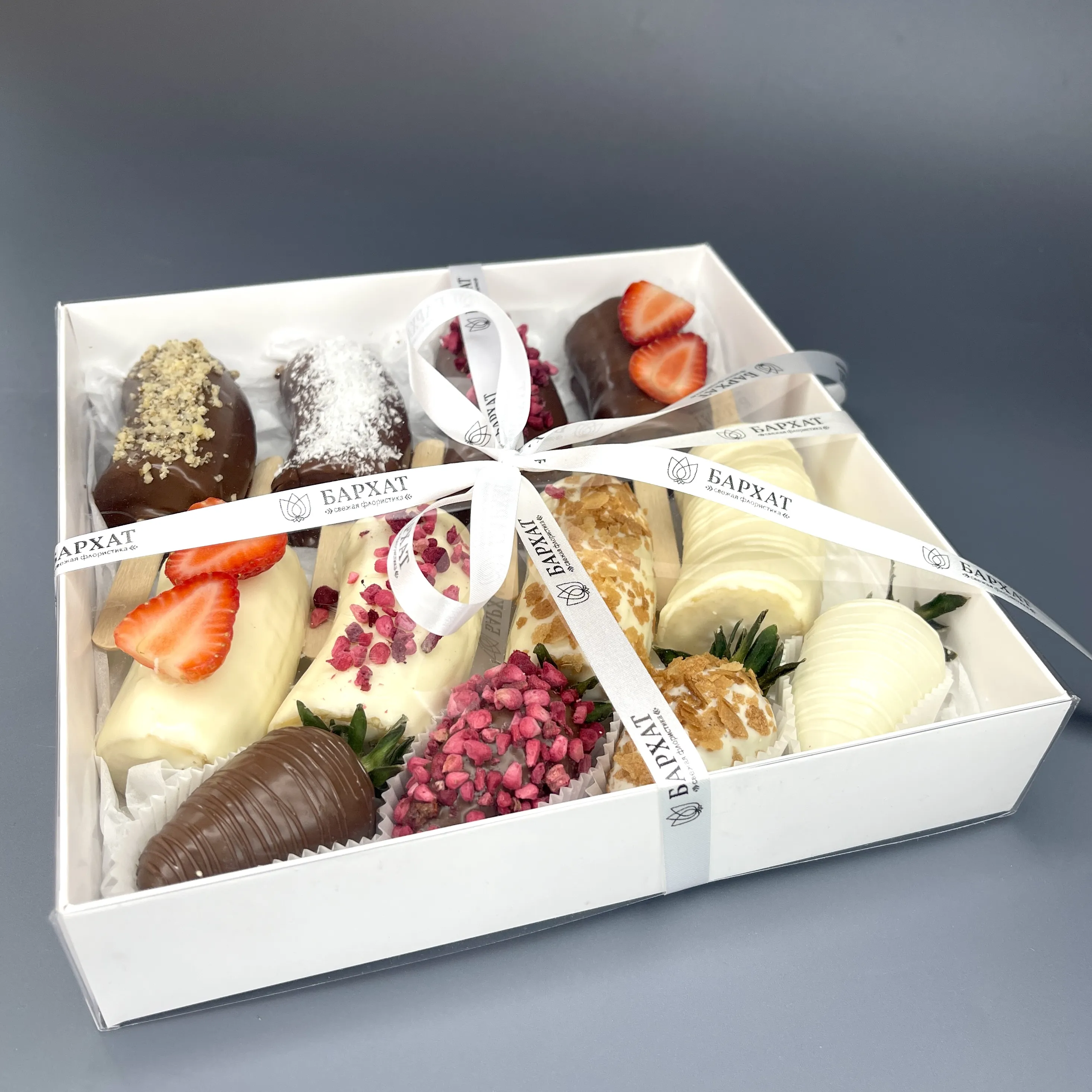 Букет Бананы в шоколаде Фруктово-ягодный микс