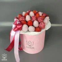 Букет Розовый бриз в розовом боксе Букет Розовый бриз в розовом боксе