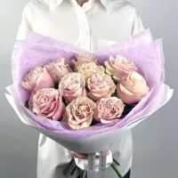 Букет Монобукет из розовых роз №1 Букет Монобукет из розовых роз №1