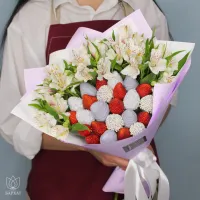 Букет Лавандовый комплимент с альстромерией Букет Лавандовый комплимент с альстромерией