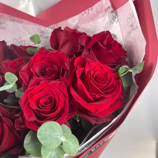 Букет Монобукет из красных роз №1