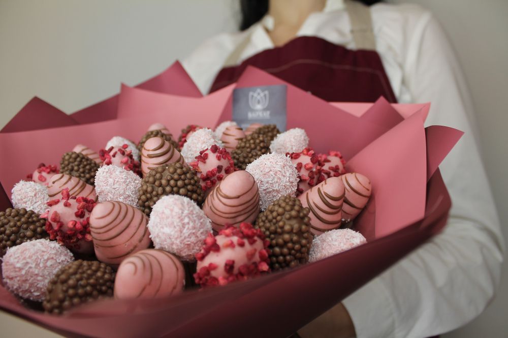 Букет Малиновый закат М