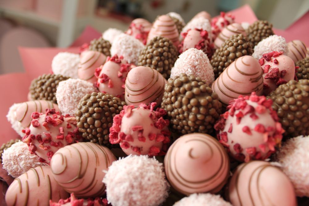 Букет Малиновый закат L