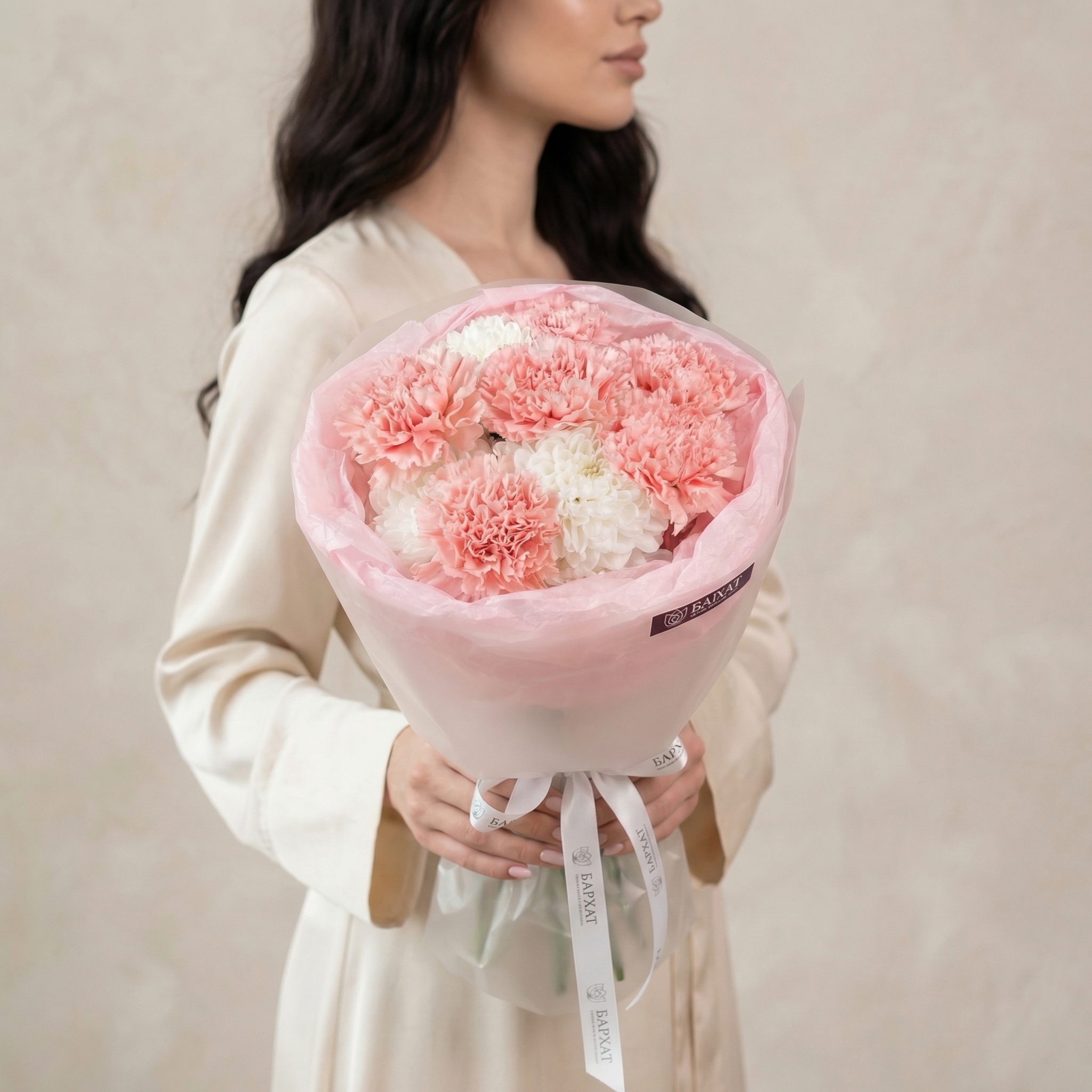 Букет Розовый шелк