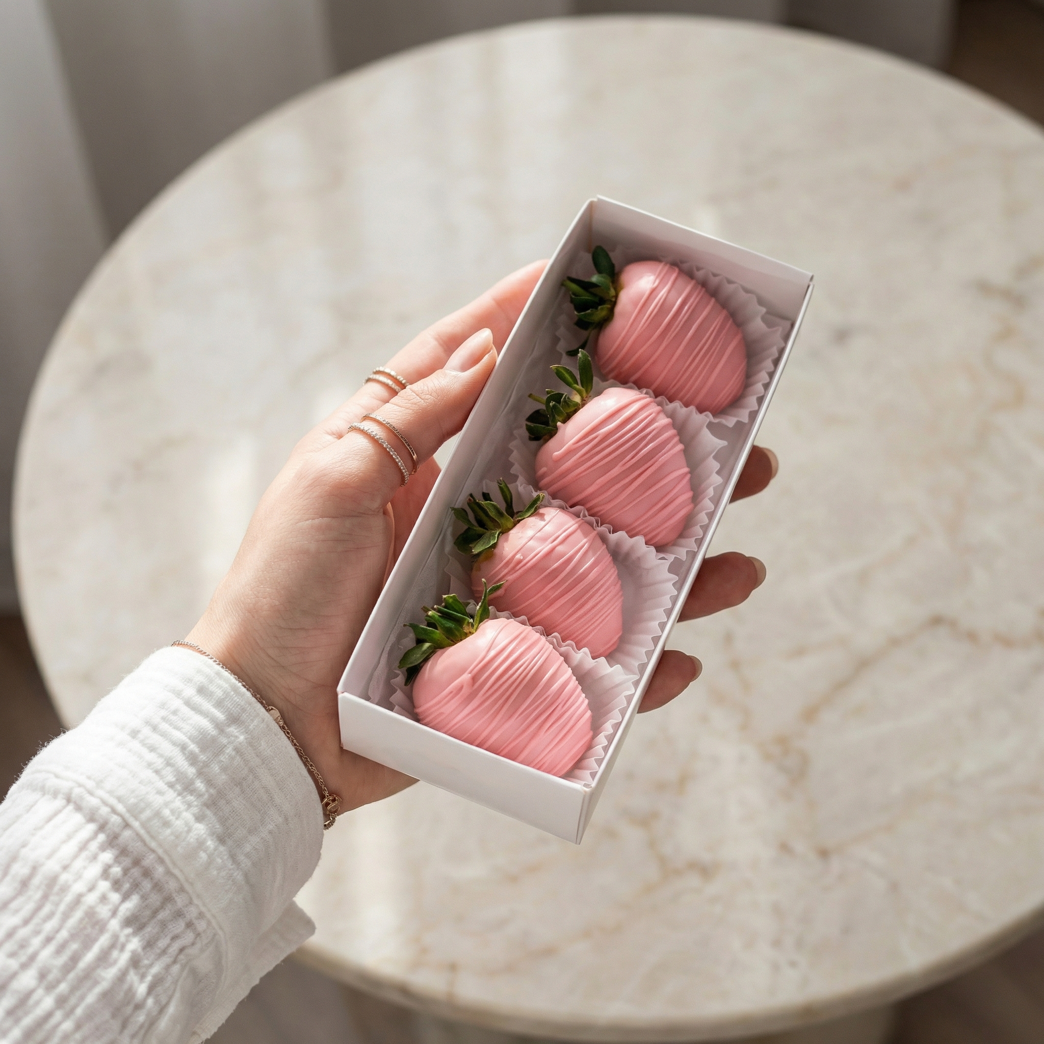 Букет Мини-набор клубники в шоколаде Барби