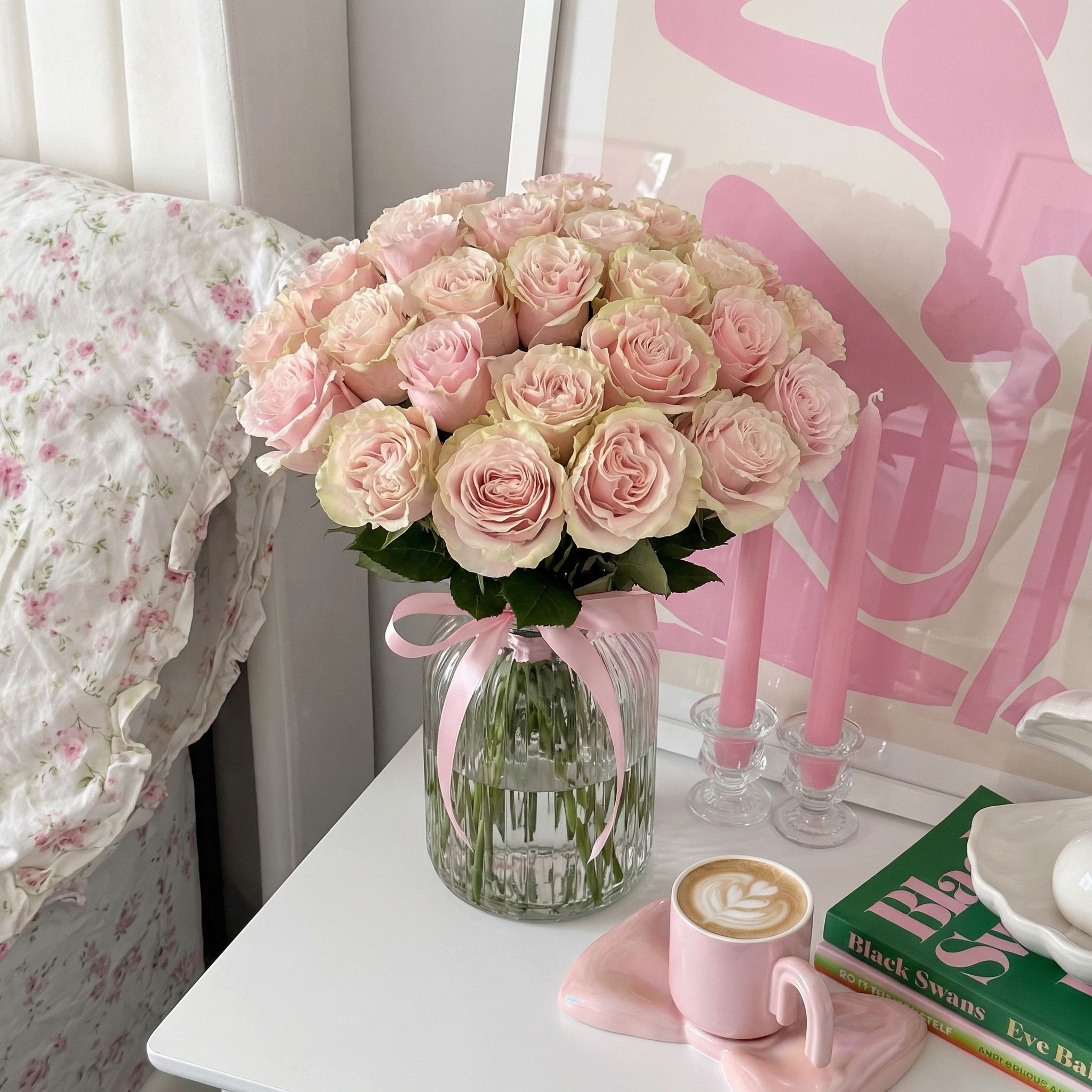 Букет Букет из 25 розовых роз под ленту