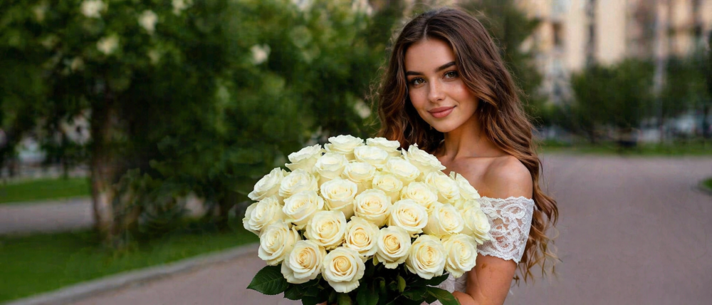 Что означают белые розы и почему они всегда уместны