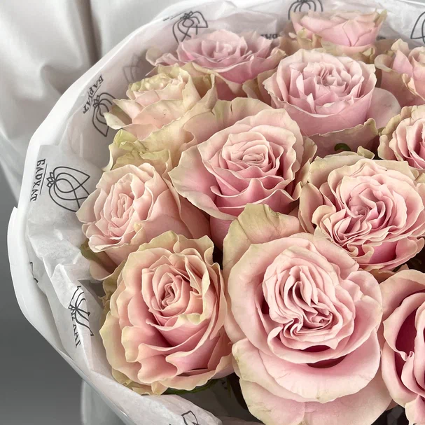 Букет Монобукет из розовых роз №4